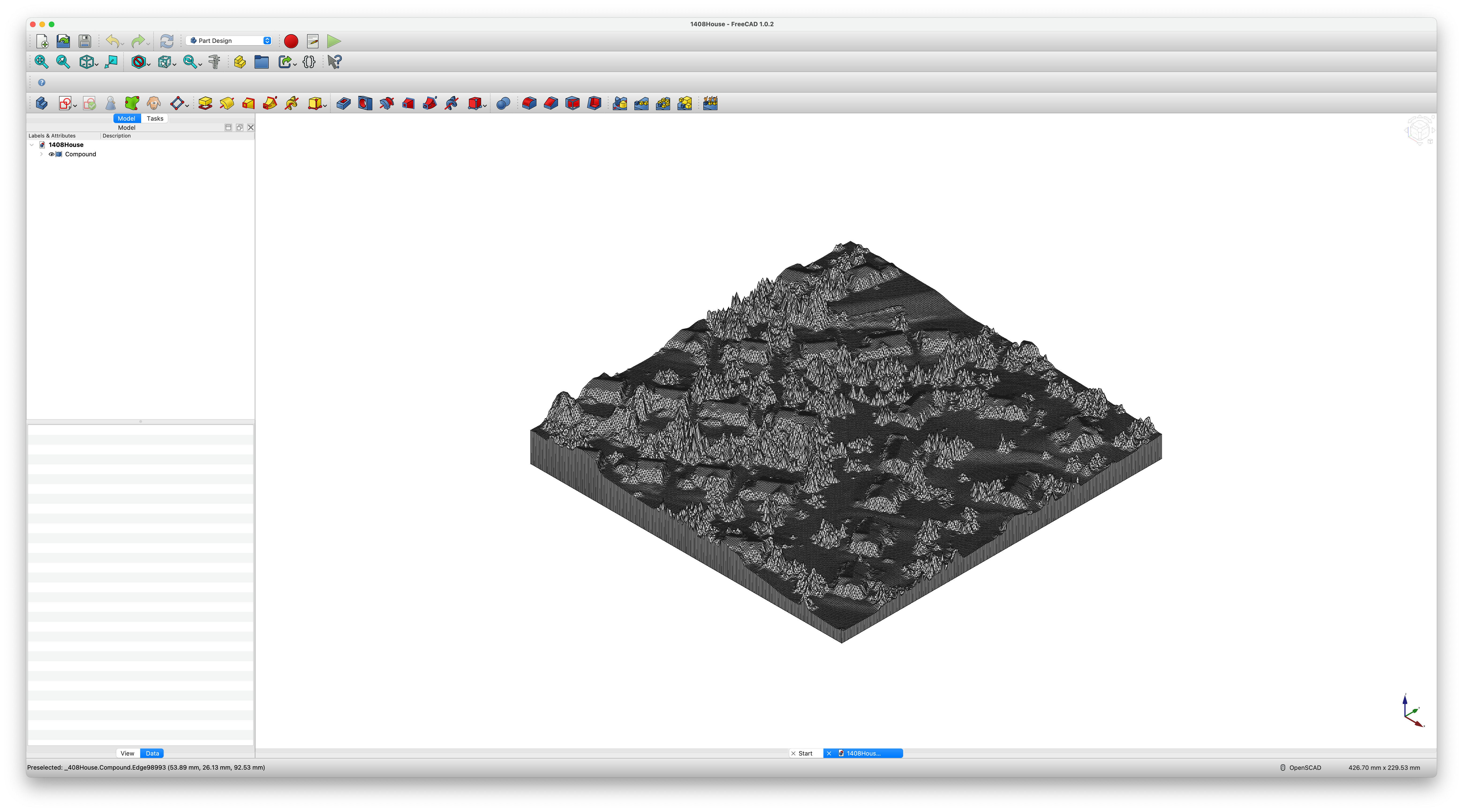 FreeCAD house rendering